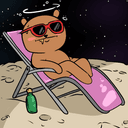 chill moon guy