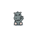 just a tiny hippo