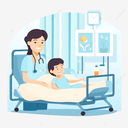 Boy in hospital